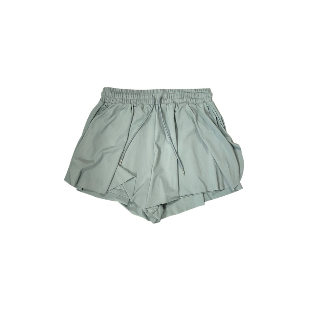 Love Tree Women's Two-in-One Drawstring Active Shorts/Skort Blue Medium